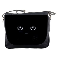 Black Cat Face Messenger Bag