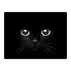 Black Cat Face Two Sides Premium Plush Fleece Blanket (mini)