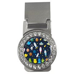 Big Set Cute Astronauts Space Planets Stars Aliens Rockets Ufo Constellations Satellite Moon Rover Money Clips (cz) 