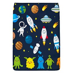 Big Set Cute Astronauts Space Planets Stars Aliens Rockets Ufo Constellations Satellite Moon Rover Removable Flap Cover (s) by Cemarart
