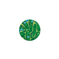 Golf Course Par Golf Course Green 1  Mini Magnets