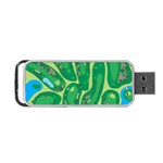 Golf Course Par Golf Course Green Portable USB Flash (Two Sides) Front
