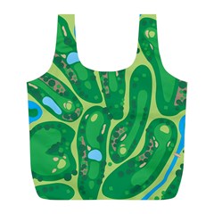 Golf Course Par Golf Course Green Full Print Recycle Bag (l)