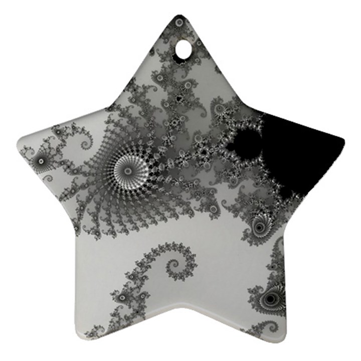 Males Mandelbrot Abstract Almond Bread Ornament (Star)