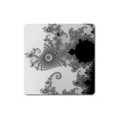 Males Mandelbrot Abstract Almond Bread Square Magnet