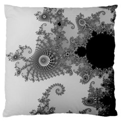 Males Mandelbrot Abstract Almond Bread Large Premium Plush Fleece Cushion Case (two Sides)