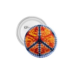 Tie Dye Peace Sign 1 75  Buttons