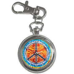 Tie Dye Peace Sign Key Chain Watches