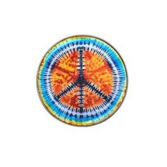 Tie Dye Peace Sign Hat Clip Ball Marker (10 Pack)