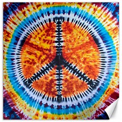 Tie Dye Peace Sign Canvas 20  X 20 