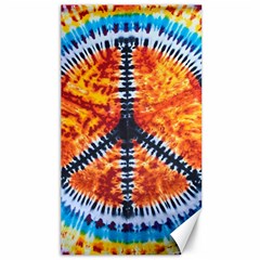 Tie Dye Peace Sign Canvas 40  X 72  by Cemarart