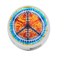Tie Dye Peace Sign 4-Port USB Hub (Two Sides)