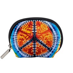 Tie Dye Peace Sign Accessory Pouch (Small)