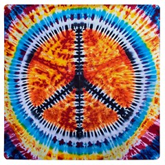 Tie Dye Peace Sign UV Print Square Tile Coaster 