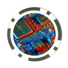 Gray Circuit Board Electronics Electronic Components Microprocessor Poker Chip Card Guard (10 Pack)