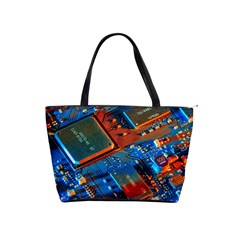 Gray Circuit Board Electronics Electronic Components Microprocessor Classic Shoulder Handbag