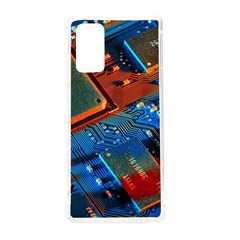 Gray Circuit Board Electronics Electronic Components Microprocessor Samsung Galaxy Note 20 Tpu Uv Case by Cemarart