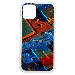 Gray Circuit Board Electronics Electronic Components Microprocessor Iphone 12 Mini Tpu Uv Print Case	 by Cemarart