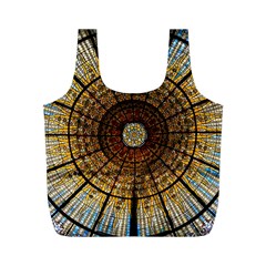 Barcelona Stained Glass Window Full Print Recycle Bag (m)