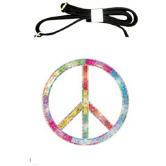 Flourish Decorative Peace Sign Shoulder Sling Bag