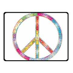 Flourish Decorative Peace Sign Fleece Blanket (small)