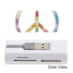 Flourish Decorative Peace Sign Memory Card Reader (stick)
