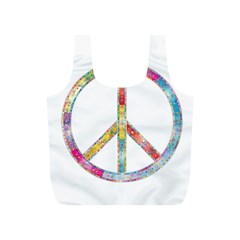 Flourish Decorative Peace Sign Full Print Recycle Bag (s)