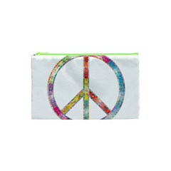 Flourish Decorative Peace Sign Cosmetic Bag (xs)