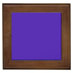 Ultra Violet Purple Framed Tile by bruzer