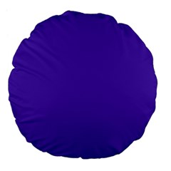 Ultra Violet Purple Large 18  Premium Flano Round Cushions by bruzer