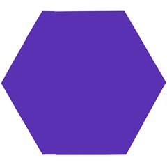 Ultra Violet Purple Wooden Puzzle Hexagon