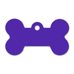 Ultra Violet Purple Dog Tag Bone (one Side) by bruzer
