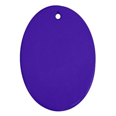 Ultra Violet Purple Oval Ornament (two Sides) by bruzer