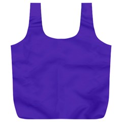 Ultra Violet Purple Full Print Recycle Bag (xxl) by bruzer