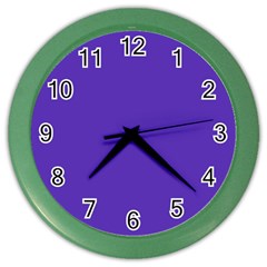 Ultra Violet Purple Color Wall Clock by Patternsandcolors