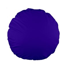 Ultra Violet Purple Standard 15  Premium Round Cushions by Patternsandcolors