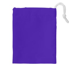 Ultra Violet Purple Drawstring Pouch (4xl) by Patternsandcolors