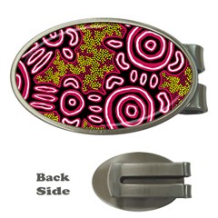 Authentic Aboriginal Art - You Belong Money Clips (oval)  by hogartharts