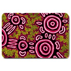 Authentic Aboriginal Art - You Belong Large Doormat