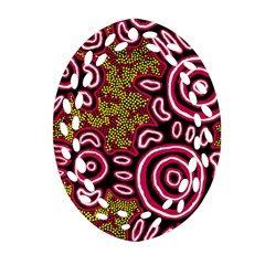 Authentic Aboriginal Art - You Belong Oval Filigree Ornament (two Sides) by hogartharts