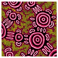 Authentic Aboriginal Art - You Belong Wooden Puzzle Square