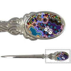 Authentic Aboriginal Art - Discovering Your Dreams Letter Opener by hogartharts