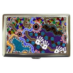 Authentic Aboriginal Art - Discovering Your Dreams Cigarette Money Case by hogartharts