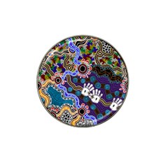 Authentic Aboriginal Art - Discovering Your Dreams Hat Clip Ball Marker