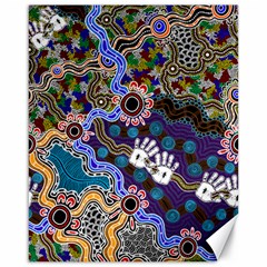 Authentic Aboriginal Art - Discovering Your Dreams Canvas 16  x 20 