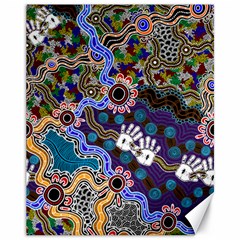 Authentic Aboriginal Art - Discovering Your Dreams Canvas 11  X 14 