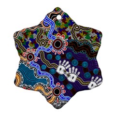 Authentic Aboriginal Art - Discovering Your Dreams Ornament (Snowflake)