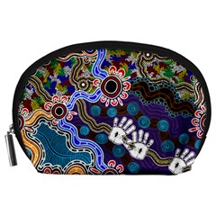 Authentic Aboriginal Art - Discovering Your Dreams Accessory Pouch (Large)