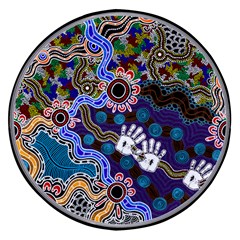 Authentic Aboriginal Art - Discovering Your Dreams Wireless Fast Charger(Black)