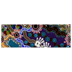 Authentic Aboriginal Art - Discovering Your Dreams Banner and Sign 9  x 3 